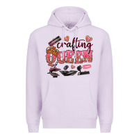 Lilac crafting queen Premium Hoodie - NancyCooperArtShop