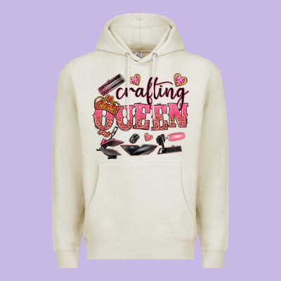 Crafting Queen Premium Hoodie Designed By Nancycooperartshop