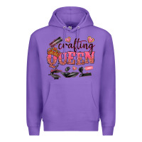 Purple crafting queen Premium Hoodie - NancyCooperArtShop