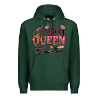 Sports Green crafting queen Premium Hoodie - NancyCooperArtShop
