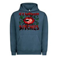 Pigment Midnight Navy it's halloween bitches Urban Hoodie - BundleAndBundleShop