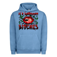 Pigment Pebble Blue it's halloween bitches Urban Hoodie - BundleAndBundleShop