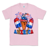 Bubblegum Pink 4th of July America ice creams Classic Tee - Neo Western