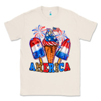 Natural 4th of July America ice creams Classic Tee - Neo Western