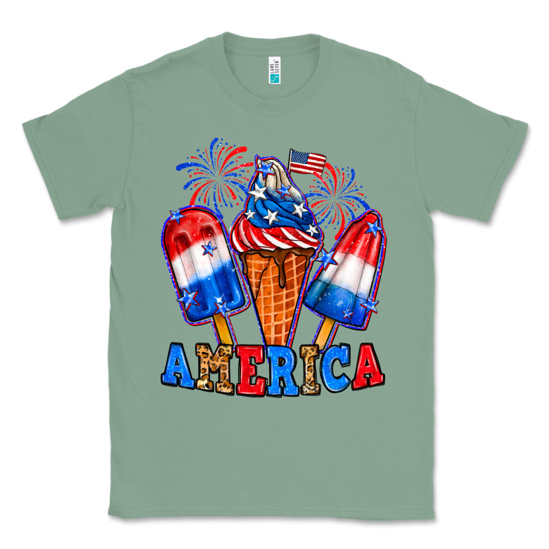 4th Of July America Ice Creams Classic Tee by Neo Western | Teevron