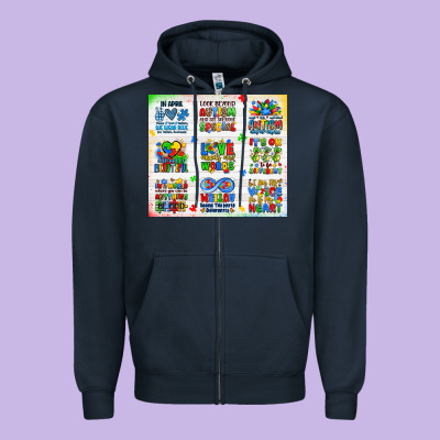 Autism Zipper Hoodie Designed By Jahusdesignshop