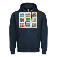 Navy autism Zipper Hoodie - JahusDesignShop