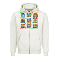 Oatmeal Heather autism Zipper Hoodie - JahusDesignShop