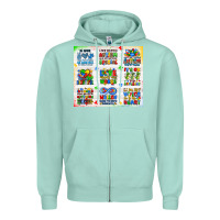 Seafoam autism Zipper Hoodie - JahusDesignShop