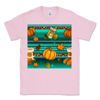 Bubblegum Pink autumn seamless pattern Classic Tee - BundleAndBundleShop
