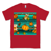 Red autumn seamless pattern Classic Tee - BundleAndBundleShop