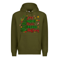 Army Green joy hope love peace christmas Premium Hoodie - MaliasSmallBusiness