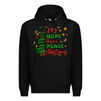 Black joy hope love peace christmas Premium Hoodie - MaliasSmallBusiness