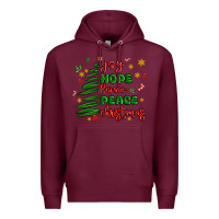 Burgundy joy hope love peace christmas Premium Hoodie - MaliasSmallBusiness