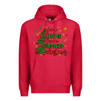 Cardinal joy hope love peace christmas Premium Hoodie - MaliasSmallBusiness