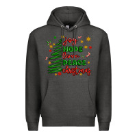 Charcoal Heather joy hope love peace christmas Premium Hoodie - MaliasSmallBusiness