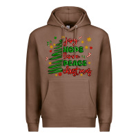 Chestnut joy hope love peace christmas Premium Hoodie - MaliasSmallBusiness