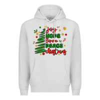 Dove Grey joy hope love peace christmas Premium Hoodie - MaliasSmallBusiness