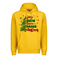 Lemon joy hope love peace christmas Premium Hoodie - MaliasSmallBusiness