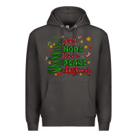 Smoke joy hope love peace christmas Premium Hoodie - MaliasSmallBusiness