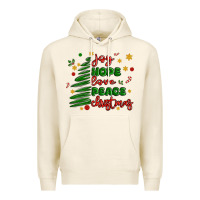 Tofu joy hope love peace christmas Premium Hoodie - MaliasSmallBusiness