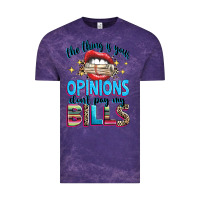 Cloud Purple the thing is your opinions dont pay my bills Vintage Tee - texasbilliewilder