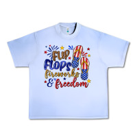 Grape Ice flip flops fireworks and freedom Urban Heavy Tee - texasbilliewilder