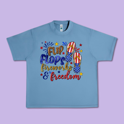 Urban Heavy Tee flip flops fireworks and freedom