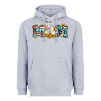 Heather Grey goat mom serape leopard cowhide goat family Heavyweight Hoodie - Artiststas