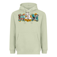 Matcha goat mom serape leopard cowhide goat family Heavyweight Hoodie - Artiststas
