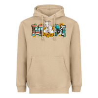 Mushroom goat mom serape leopard cowhide goat family Heavyweight Hoodie - Artiststas
