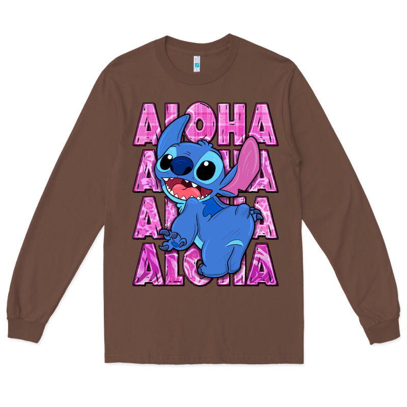 Aloha Stitch Long Sleeve Tee by Zillion Design Studio | Teevron