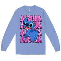 Colony Blue aloha stitch Long Sleeve Tee - Zillion Design Studio