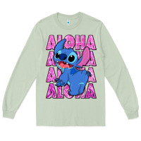 Matcha aloha stitch Long Sleeve Tee - Zillion Design Studio