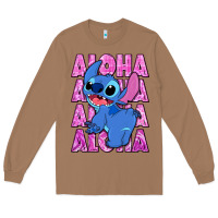 Toasted Coconut aloha stitch Long Sleeve Tee - Zillion Design Studio