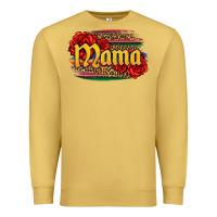 Antique Gold Latina mama with serape and roses Premium Sweatshirt - Jasminsmagicworld
