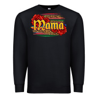 Black Latina mama with serape and roses Premium Sweatshirt - Jasminsmagicworld