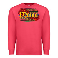 Cardinal Latina mama with serape and roses Premium Sweatshirt - Jasminsmagicworld