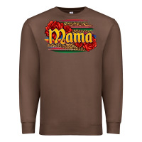 Chestnut Latina mama with serape and roses Premium Sweatshirt - Jasminsmagicworld