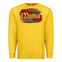 Lemon Latina mama with serape and roses Premium Sweatshirt - Jasminsmagicworld