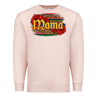 Pale Pink Latina mama with serape and roses Premium Sweatshirt - Jasminsmagicworld