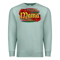 Seafoam Latina mama with serape and roses Premium Sweatshirt - Jasminsmagicworld