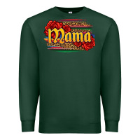Sports Green Latina mama with serape and roses Premium Sweatshirt - Jasminsmagicworld