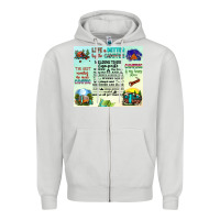 Dove Grey life is better by the campfire Zipper Hoodie - JahusDesignShop