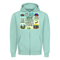Seafoam life is better by the campfire Zipper Hoodie - JahusDesignShop