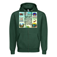 Sports Green life is better by the campfire Zipper Hoodie - JahusDesignShop
