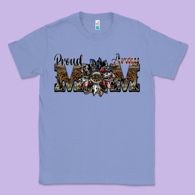 Proud Army Mom Classic Tee Designed By Sublimationcraftshop