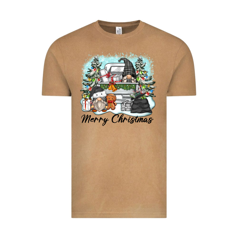 Merry Christmas Gnomes Vintage Tee by Zillion Design Studio | Teevron