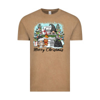 Vintage Coffee merry christmas gnomes Vintage Tee - Zillion Design Studio