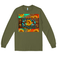Army Green with god all things are possible Long Sleeve Tee - AdoDesignShop